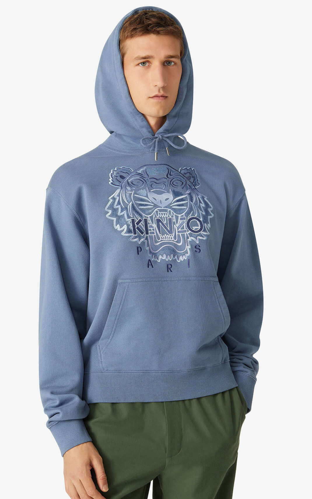 Sudaderas Con Capucha Kenzo Tiger Hombre Azules EUS302674